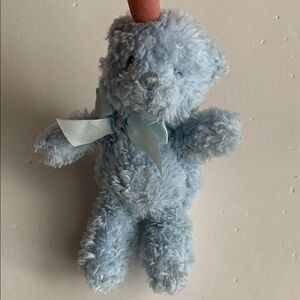 Baby Gund Blue “My First Teddy” Rattle Bear Plush